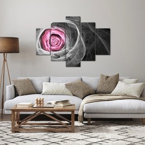 Tablou - Trandafir abstract, fucsia (150x105 cm)