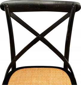 Scaun Thonet din lemn masiv si sezut din ratan