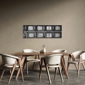 Tablou - Retro TV (cu ceas) (90x30 cm)