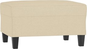 vidaXL Taburet, crem, 70x55x41 cm, material textil