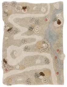 Covor de joacă pentru copii bej din bumbac 120x160 cm Path of Nature – Lorena Canals