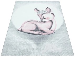 Covor pentru copii roz deschis/gri deschis 120x170 cm Bambi – Ayyildiz Carpets