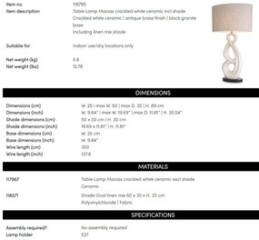 Veioza, Lampa de masa design LUX Macias