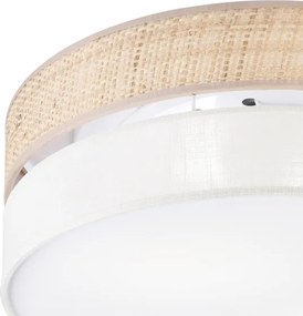 Plafonieră SIRJA BOHO, 2x E27, 15W/230V, Ø 45 cm, bej/crem