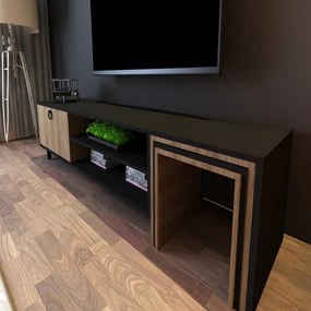 Comoda TV ZigonSehpalıTvÜnitesiL503 Oak-Negru