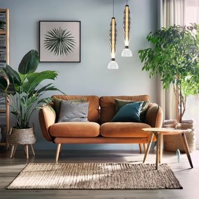 Lustră LED pe cablu LUCCO LED/18W/230V d. 15 cm fumuriu