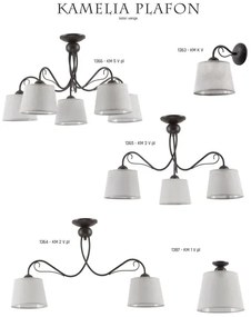 Jupiter 1366 - KM 5 PV - Plafoniera KAMELIA 5xE27/60W/230V