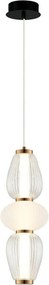 Lustru LED suspendat pe cablu SHINY LED/17W/230V alb/auriu