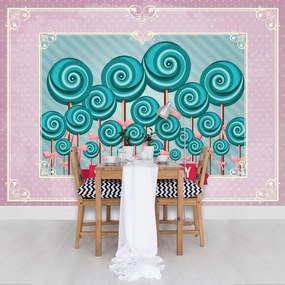 Fototapet - Sweet Pin Up Lollies (152,5x104 cm)