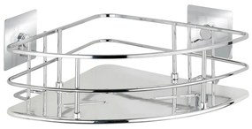 WENKO 23856800 - Poliță TURBO-LOC QUADRO ED. 27,5x19,3 cm inox/crom lucios