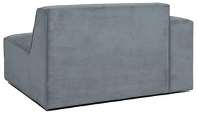 Modul pentru canapea gri cu tapițerie din catifea reiată (cu colț pe partea stângă ) Sting – Scandic