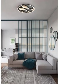 Searchlight ZENDISC 81100-39BK - Plafonieră LED dimmabilă, 20W, 230V, 3000K, Ø 39 cm