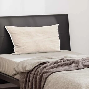 vidaXL Pernă cu pernă Alb 40 x 80 cm 130gsm 100% bumbac