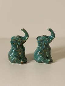 Set 2 piese sare si piper din ceramica , "Elephant"