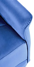 Fotoliu recliner Semir velvet bleumarin H108 cm
