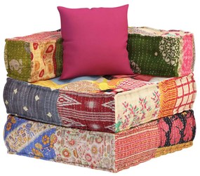 Fotoliu puf modular cu perna, model petice, material textil 1, Peticit, Canapea coltar cu perna