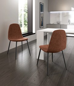 STONES Scaun din piele ecologică 44cm X 50cm H. 84cm | Aosom Romania