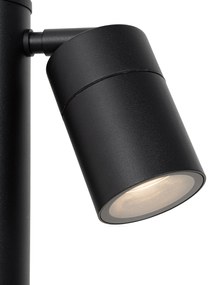 Lampă de exterior cu statie neagră, 80 cm IP44 reglabilă cu 2 lumini - Duo
