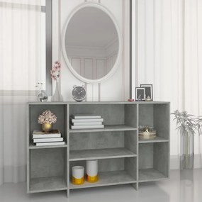 vidaXL Servantă, gri beton, 120x30x75 cm, PAL