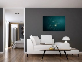 Tablou - Cerb magic noaptea (90x60 cm)