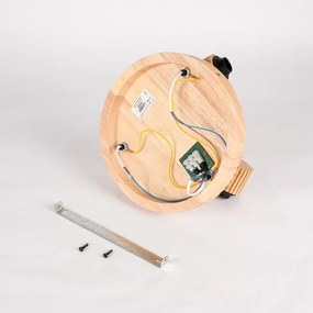 Brilagi - Spot HYGGE 3xE14/15W/230V lemn de cauciuc/fumuriu