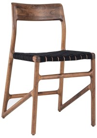Scaun de dining negru/maro Fawn – Gazzda