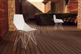 Set de 4 Scaune moderne cu brate de exterior / interior design premium FAZ INOX LEGS ARMCHAIR 54045 Vondom