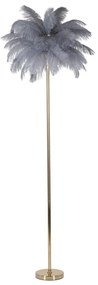 Lampadar gri/auriu (înălțime 160 cm) Palm – Mauro Ferretti