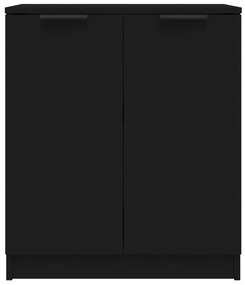 Servanta, negru, 60x30x70 cm, lemn prelucrat