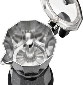 Aparat electric de cafea cubanez Klausberg KB 7998, 500 W, 6 cesti, Element de incalzire incorporat, Supapă de siguranta, Negru