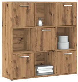 vidaXL Bibliotecă, stejar artizanal, 90x28x90 cm, lemn prelucrat
