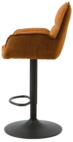 Scaune de bar portocalii cu înălțime ajustabilă 2 buc. Marilla – Unique Furniture