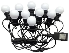 Lanț LED de exterior STRING 5m 10xLED/0,5W/230V IP44 3000K