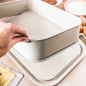 Kinghoff KH 1978, 39x29x7.5 cm, finisaj marmură, bej