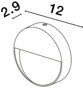 Aplica de perete pentru iluminat exterior IP54 ARNE