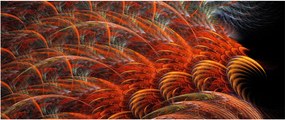 Tablou - Pene de imitație abstractă (120x50 cm)
