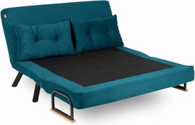 Canapea extensibila 2 locuri, Atelier del Sofa, 859FTN1276, Verde petrol