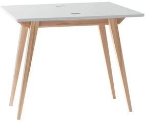 Masă consolă în culoare naturală cu blat alb 45x90 cm Envelope - Ragaba