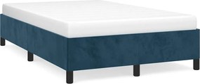 vidaXL Cadru de pat fără saltea albastru închis 120x190 cm catifea