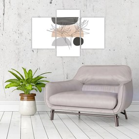 Tablou - Linie de artă flori N⁰2 (90x60 cm)