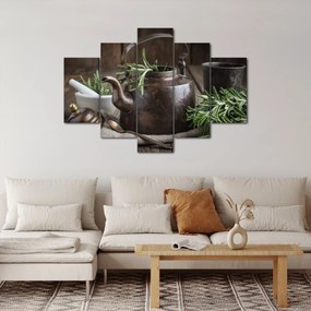 Tablou - Ceainic cu rozmarin (150x105 cm)