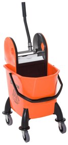 HOMCOM Carucior de Curățenie Profesional, Compact, Ideal pentru Spații Mici, 44×36×90 cm | Aosom Romania