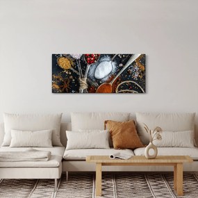 Tablou cu linguri cu condimente (120x50 cm)