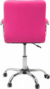 Scaun de birou copii roz din piele ecologica ergonomic si ajustabil OFF 328