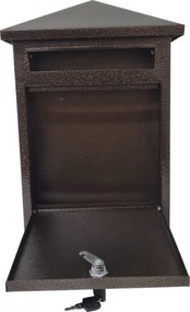 Cutie postala metalica cu 2 chei HouseXL® MailBox, Dimensiune 39X28X7.5 cm, Vopsita in camp electrostatic, Tabla groasa, Model casuta