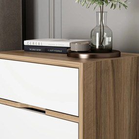Măsuță de noptieră Elina Walnut White