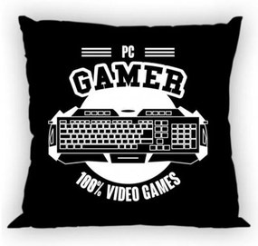 Gamer Husă neagră pentru pernă 40x40 cm