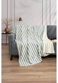 Pătură albă/verde 150x190 cm Soren Wellsoft – Mijolnir