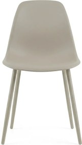 Scaun bucatarie OSAKA plastic, gri maro