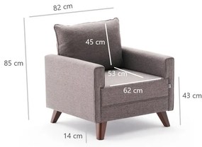 Fotoliu Bellina (maro). 1062338